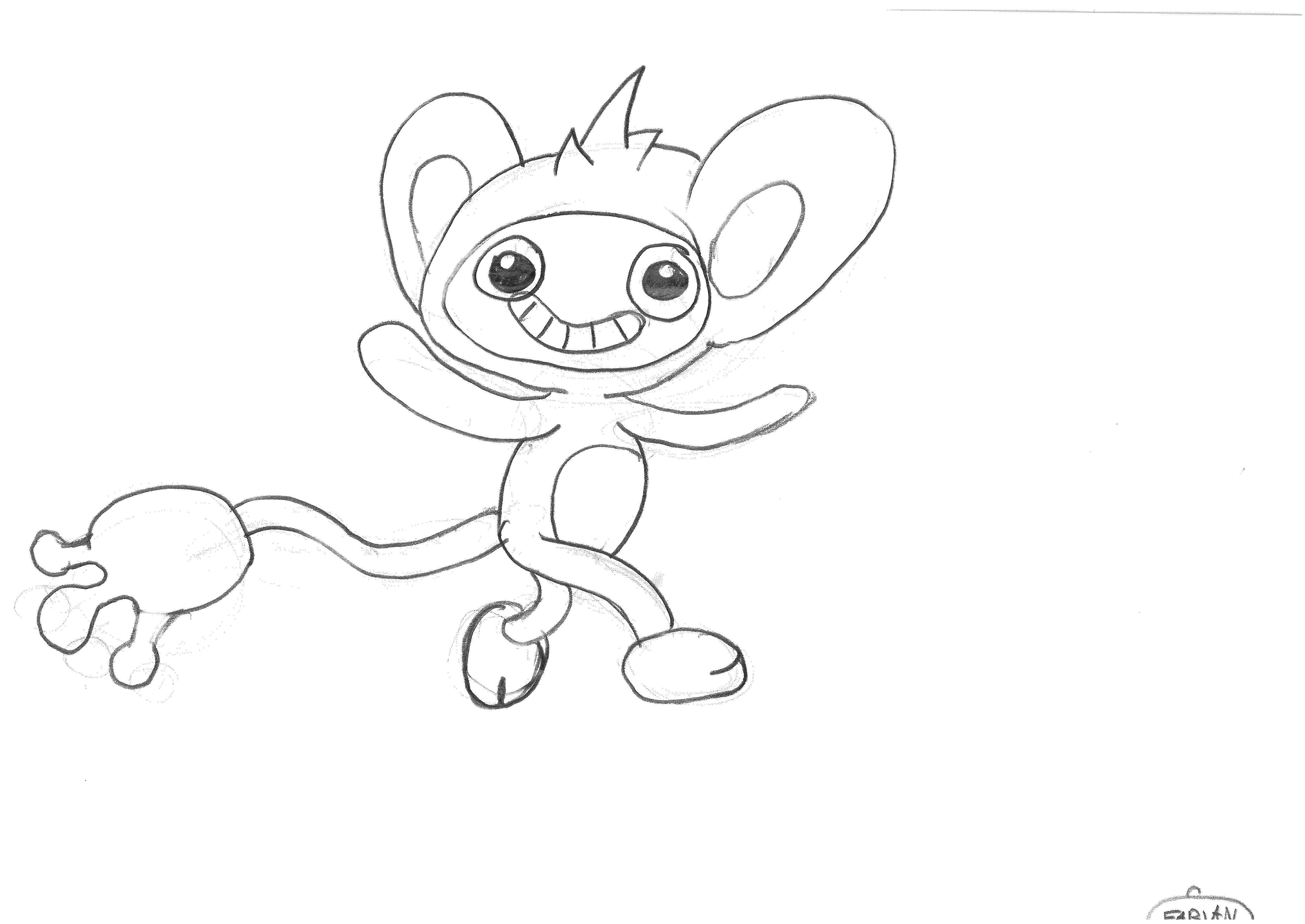Aipom Coloring Pages